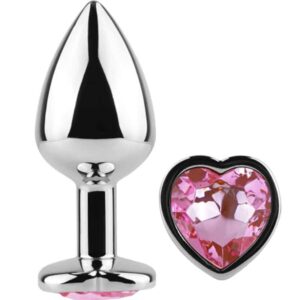 Secretplay Toys - Secret Play - Metal Butt Plug Fúcsia Coração Tamanho Pequeno 7 Cm