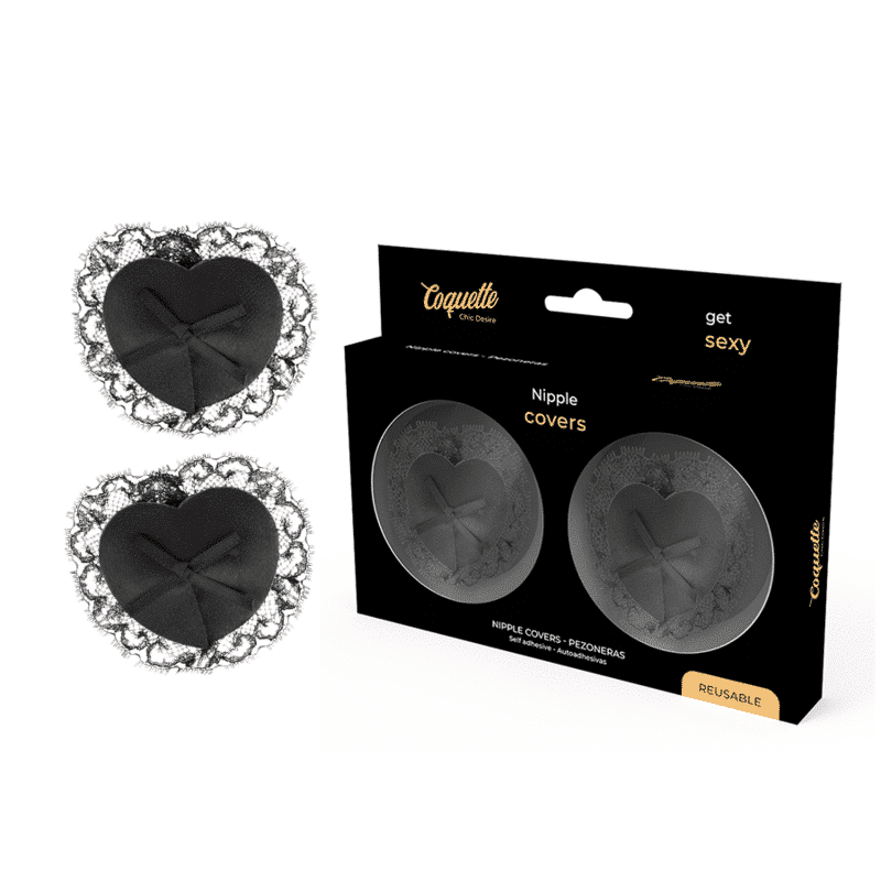 Coquette - Cobertura Chic Desire Para Bicos Lace Preto