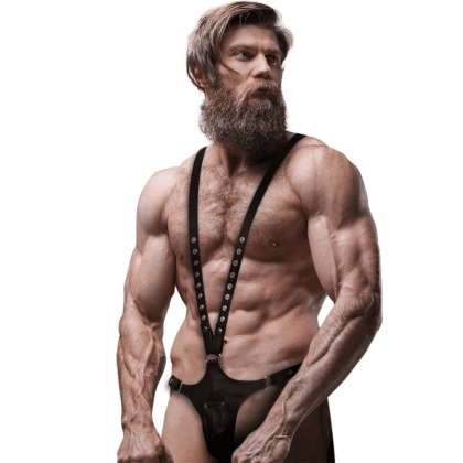 Fetish Submissive - Attitude - Eco Leather Body Strap Harnês Men