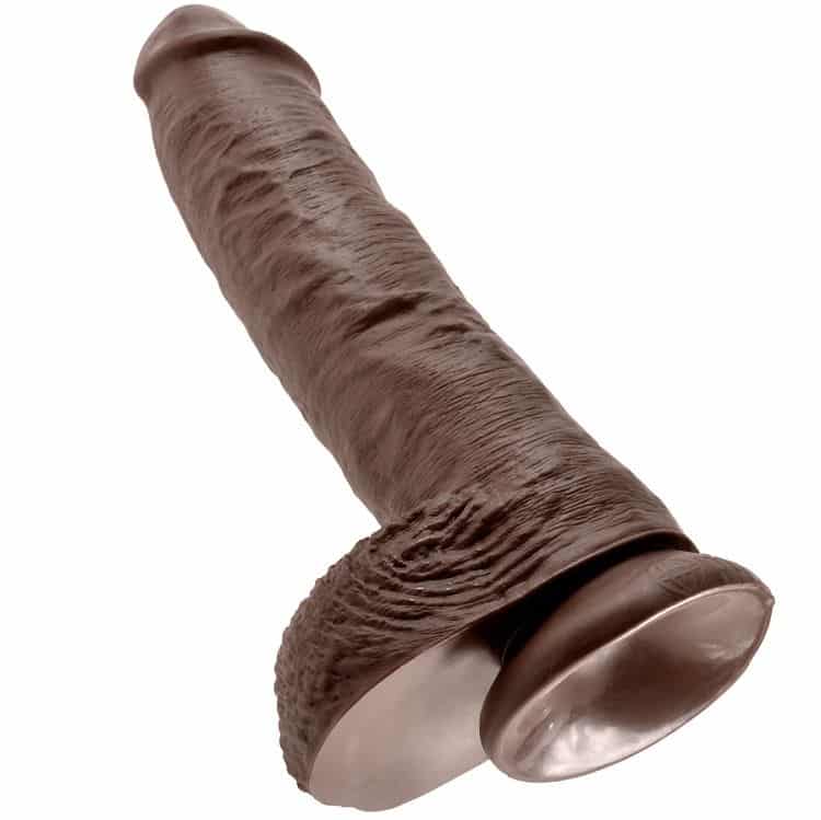 King Cock - Dildo Castanho Com Bolas 26.5 Cm - Image 5