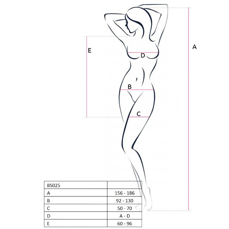 Passion Woman Bodystockings - Woman Bs025 Bodystocking Vestido Estilo Branco Um Tamanho - Image 2