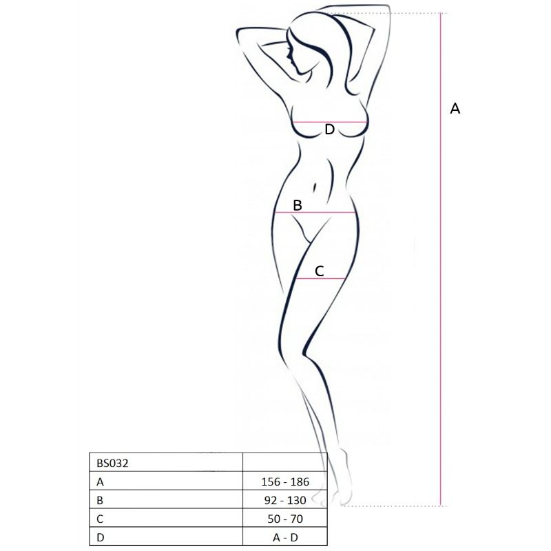 Passion Woman - Bs032 Bodystocking Red One Size - Image 2