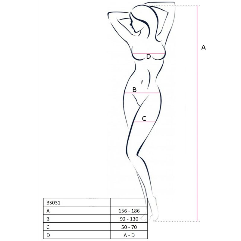 Passion Woman Bodystockings - Woman Bs031 Bodystocking Red One Size - Image 2