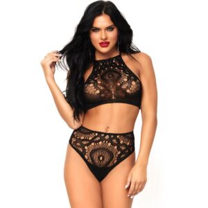 Leg Avenue Sets - Conjunto  Avenue 2 Peças Top E Calcinha S/M
