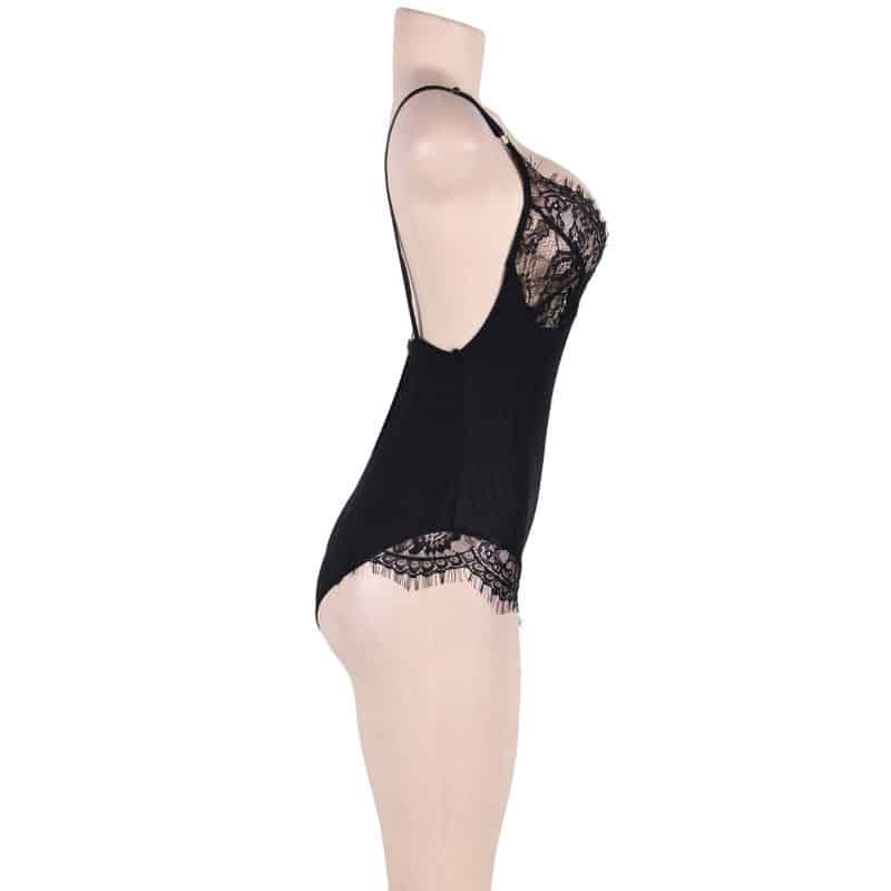 Subblime - Queen Plus Peluche Com Clears E Fringes Preto - Image 2