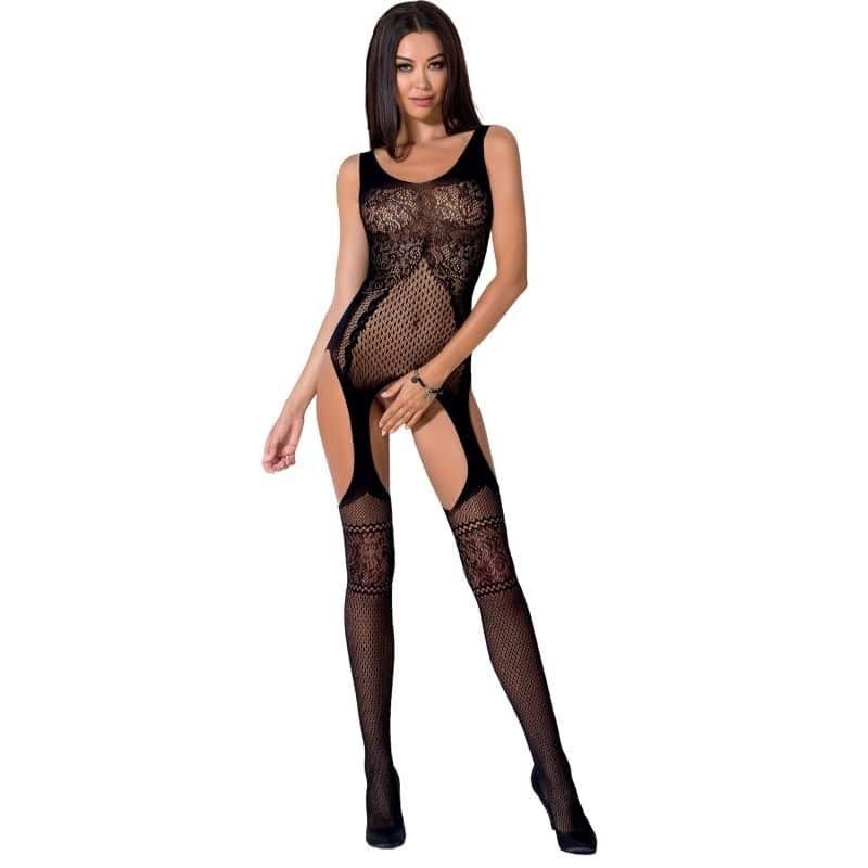 Passion Woman - Bs061 Bodystocking Black One Size - Image 2
