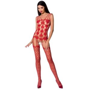 Passion Woman - Bs067 Bodystocking - Red One Size