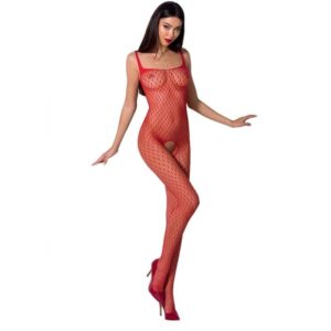 Passion Woman - Bs071 Bodystocking - Red One Size