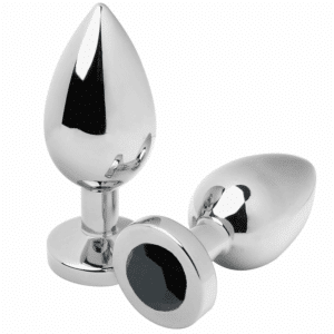 Metal Hard - Hard Anal Plug Diamond Black Medium 7,62 Cm