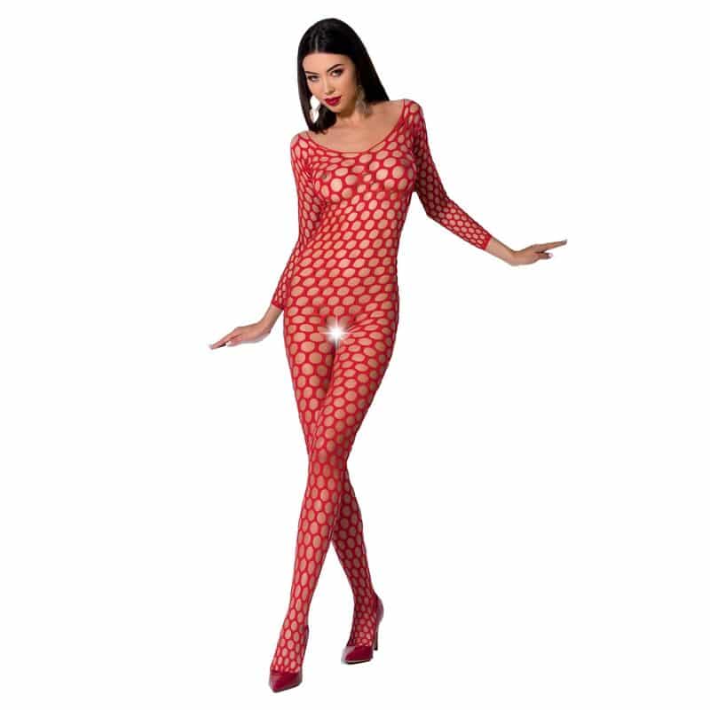 Passion Woman - Mulher Paixão Bs077 Bodystocking One Size Red