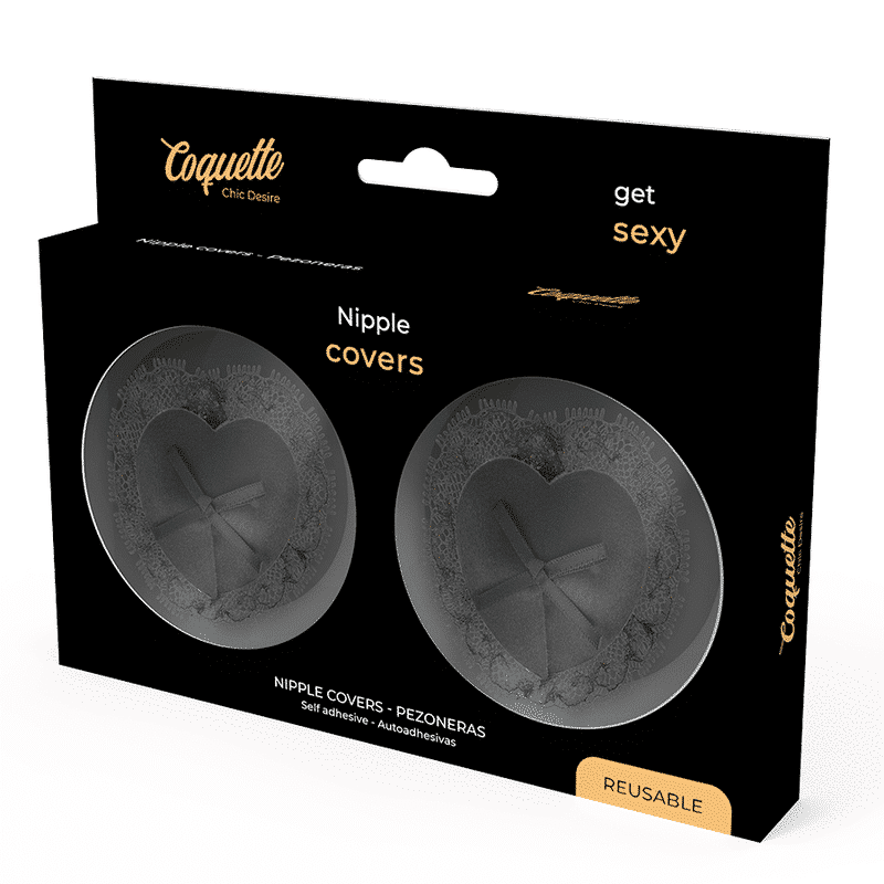 Coquette - Cobertura Chic Desire Para Bicos Lace Preto - Image 4