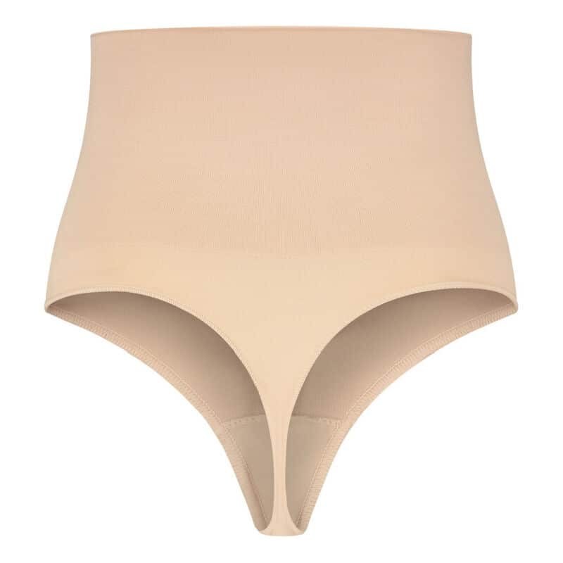 Bye Bra - Seamless Cintura Alta Thong Medium Control - Black S D-227868 - Image 4