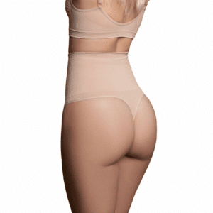 Bye Bra - Seamless Cintura Alta Thong Medium Control - Black S  D-227868
