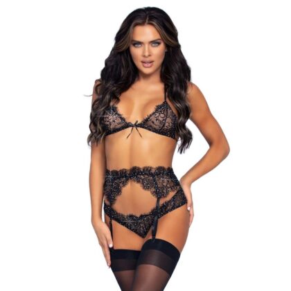 Leg Avenue Sets - Conjunto De Três Peças  Avenue Brilhante M
