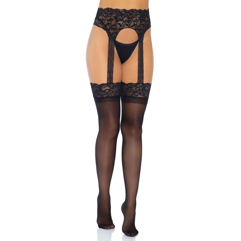 Leg Avenue Hosiery - Meia Cinta-Garterne Opaca Avenue Tamanho Único