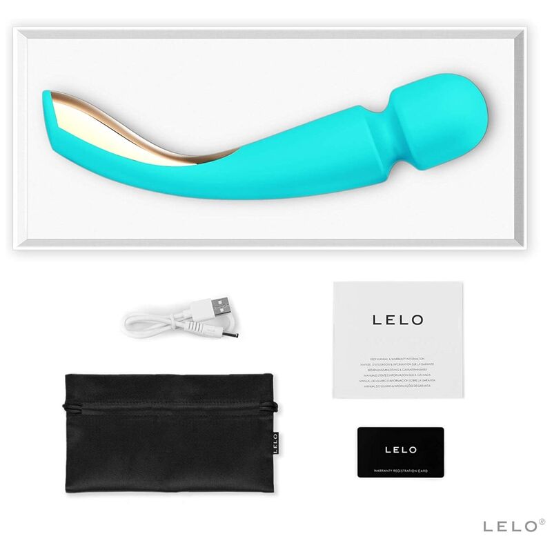 Lelo Smart Wand 2 Massager Medium Ocean Blue - Image 5