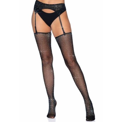 Leg Avenue Sets - Conjunto De Cinta-Liga E Meias  Avenue Tamanho Único