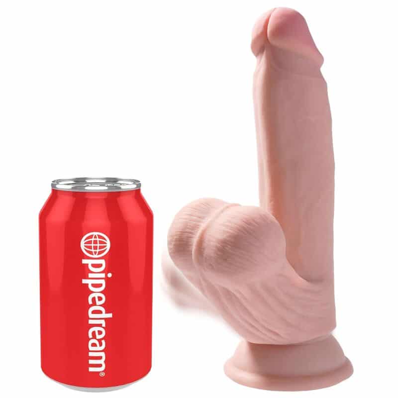 King Cock Plus 3d Cock Swing Balls 15,2 Cm - Pele Leve - Image 2