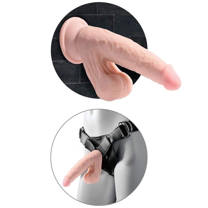 King Cock Plus 3d Cock Swing Balls 15,2 Cm - Pele Leve - Image 5