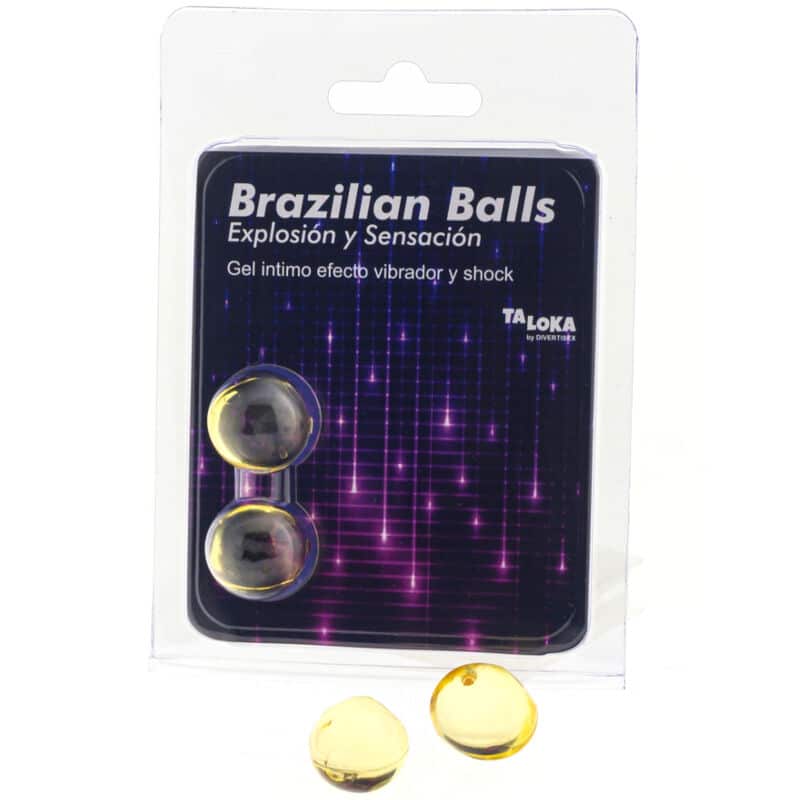 Taloka - 2 Bolas Brasileiras Gel Vibrante E Efeito Choque Emocionante