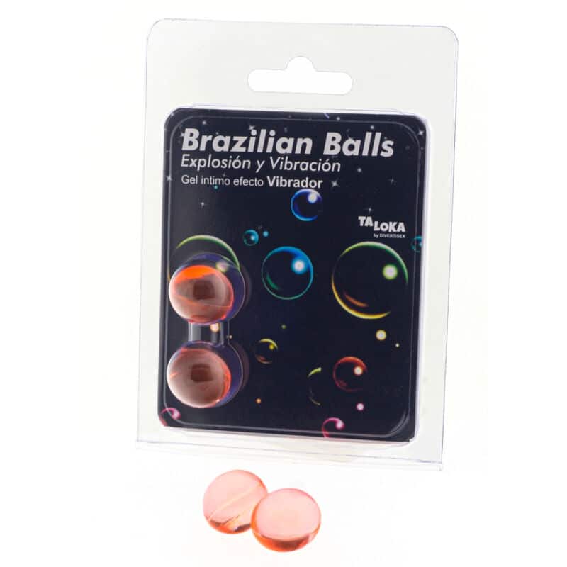 Taloka - 2 Bolas Brasileiras Efeito Vibrante Gel Emocionante