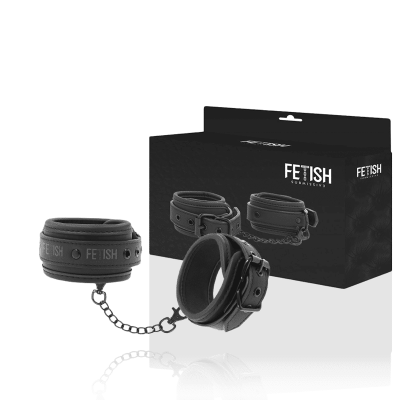 Fetish Submissive - Fetiche Submissiva Tornozelo Punhos Vegan Couro