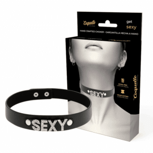 Coquette - Chic Desire Garganta Artesanal Couro Vegano - Sexy