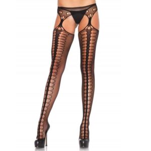 Leg Avenue Hosiery - Mangueira Suspensa  Avenue  1062 Black