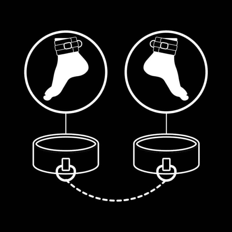Fetish Submissive - Fetiche Submissiva Tornozelo Punhos Vegan Couro - Image 9