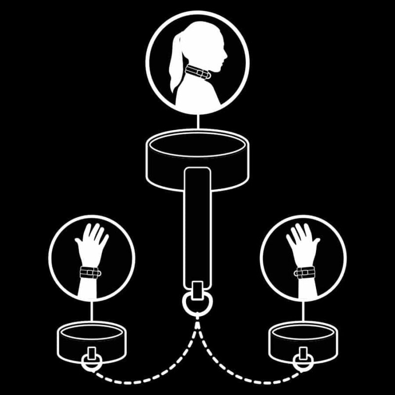 Fetish Submissive - Fetiche Submissive Couro E Algemas Vegan Couro - Image 3