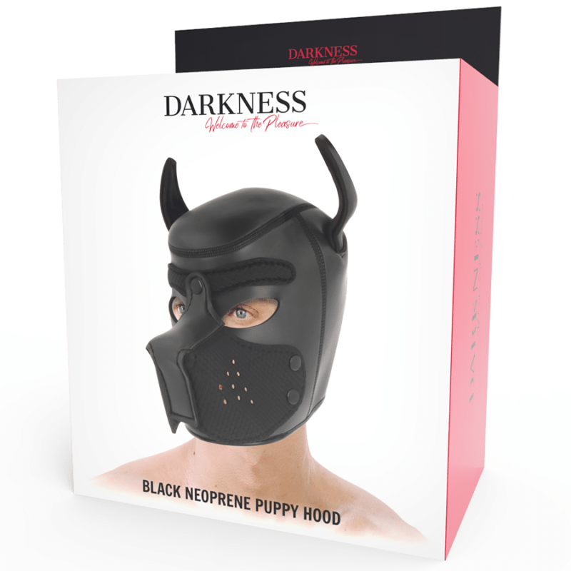 Darkness Neoprene Dog Hood With Removable Muzzle M - Image 6
