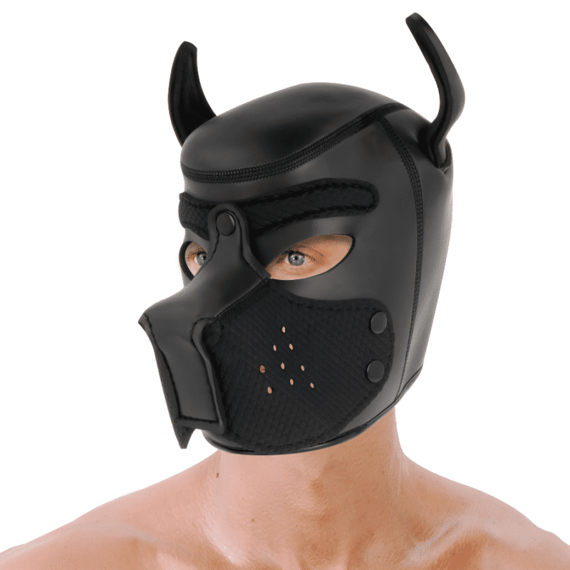 Darkness Neoprene Dog Hood With Removable Muzzle M - Image 2