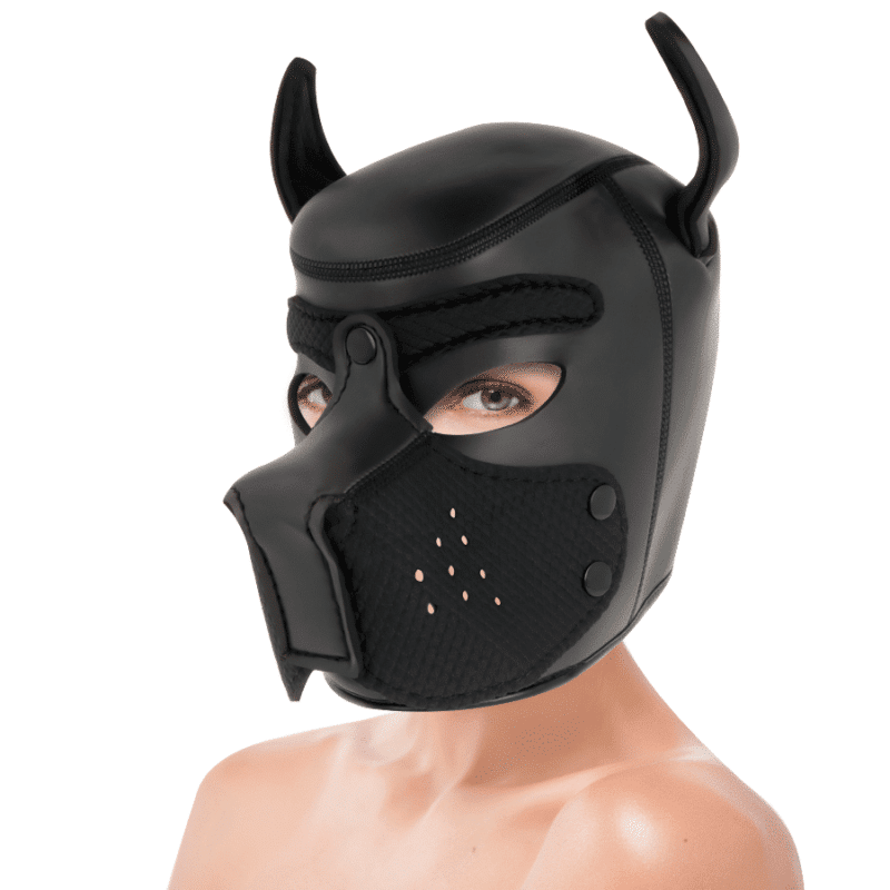 Darkness Neoprene Dog Hood With Removable Muzzle M - Image 3