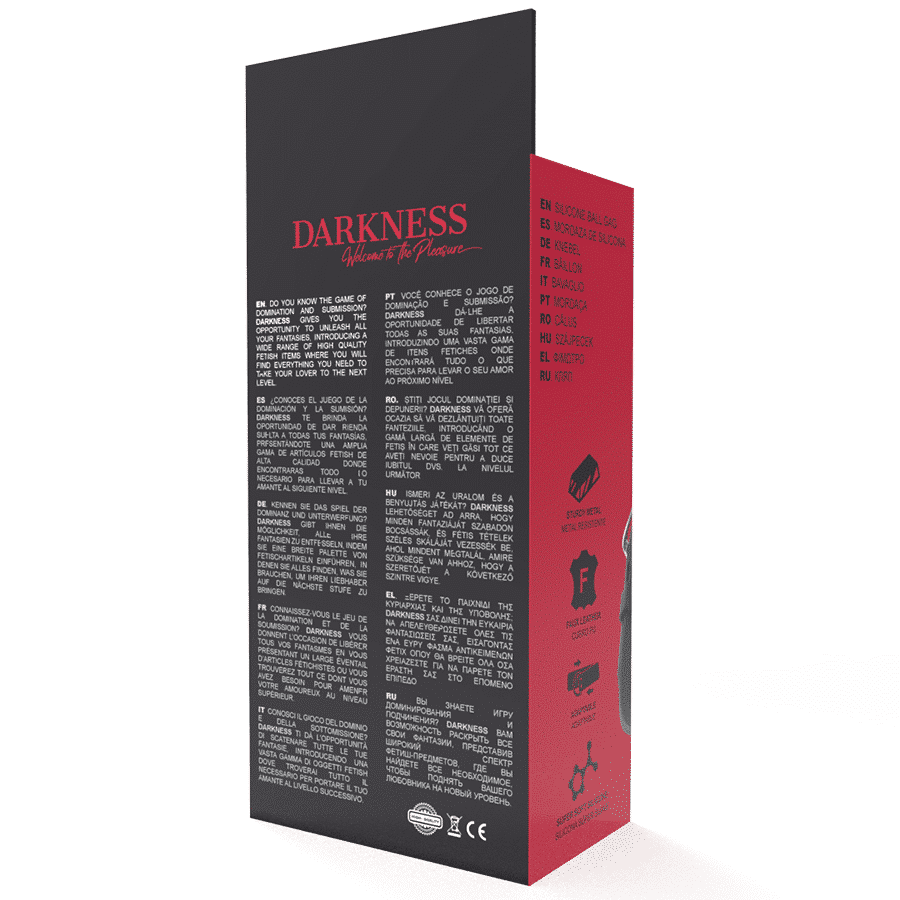 Darkness Ball Silicone Gag Black - Image 5