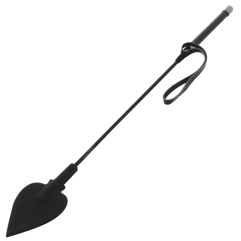 Darkness Riding Crop Black Silicone - Image 2