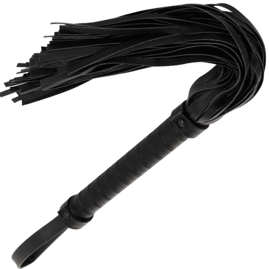Darkness Black Flogger 42cm Couro - Image 3