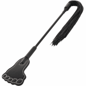 Darkness Crop & Flogger Black Fetish Bdsm