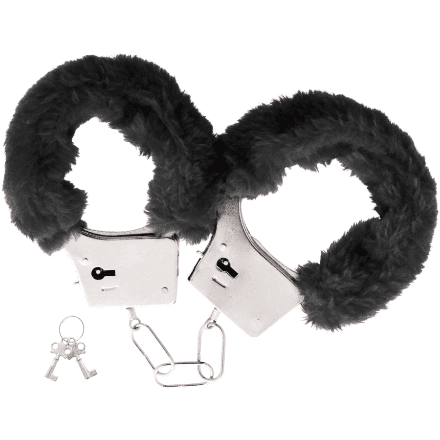 Darkness - Pleasure Furry Handcuffs Black