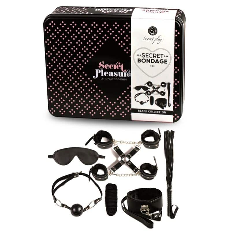 Secret Play Bdsm Set 8pcs Black - Image 2