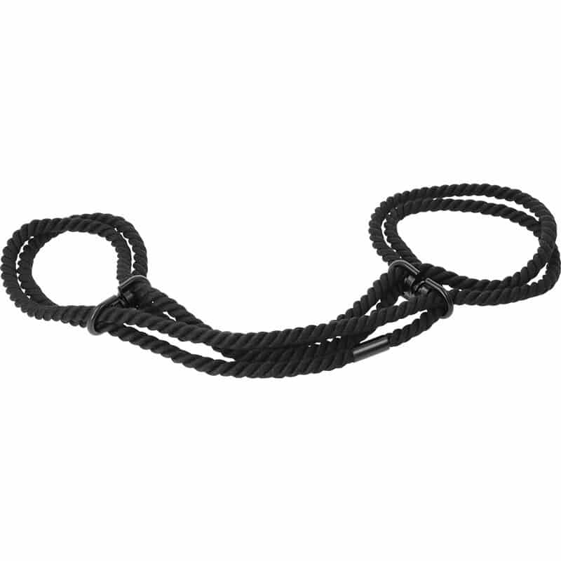 Darkness - 100% Cotton Wrist Or Ankle Cotton Cuffs Black - Image 3