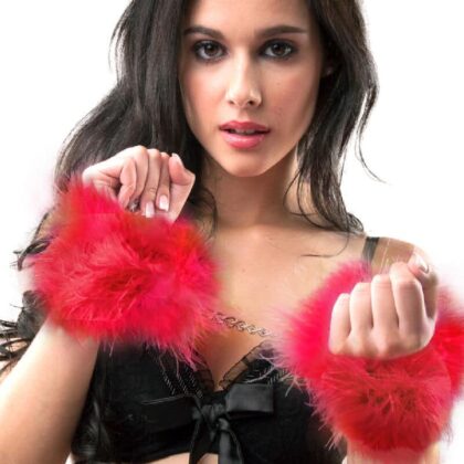 Secretplay 100% Fetish - Algemas De Marabou Vermelho