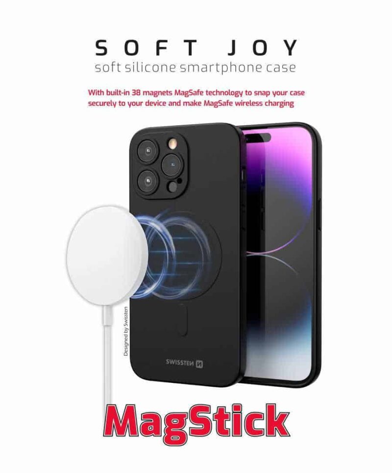 Swissten - Soft Joy Case Magstick iPhone 15 Pro (black) - Image 2