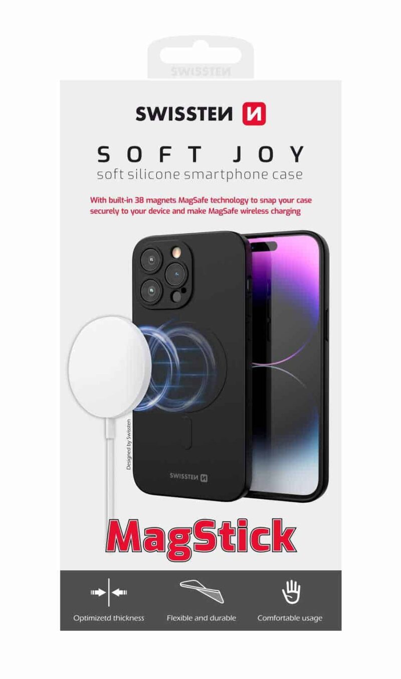 Swissten - Soft Joy Case Magstick iPhone 15 Pro (black) - Image 3