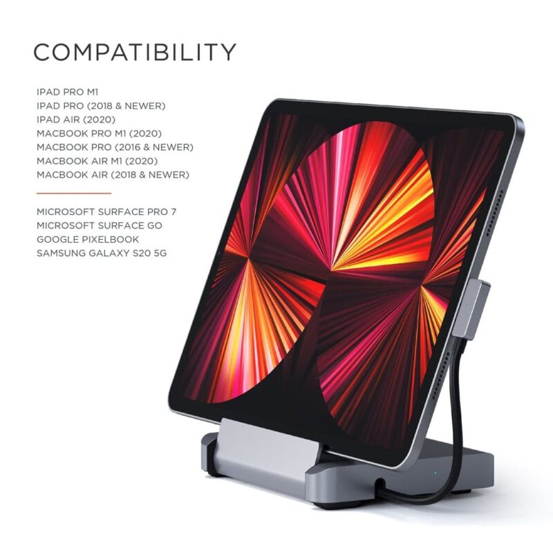 Satechi - Aluminum Stand & Hub for iPad Pro (space grey) - Image 6