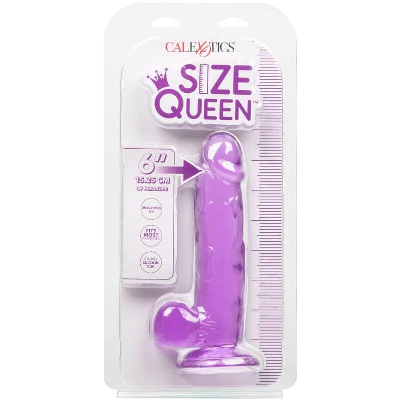 Calex Size Queen Dildo - Roxo 15,3 Cm - Image 4