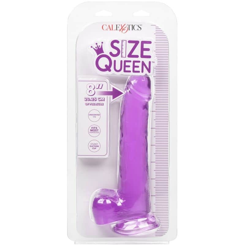 Calex Size Queen Dildo - Roxo 20,3 Cm - Image 7