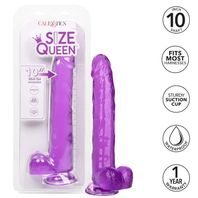 Calex Size Queen Dildo - Roxo 25,5 Cm - Image 2