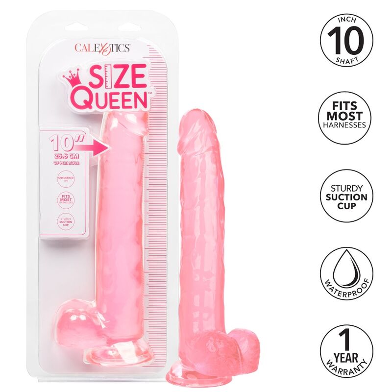 Calex Size Queen Dildo - Rosa 25,5 Cm - Image 2