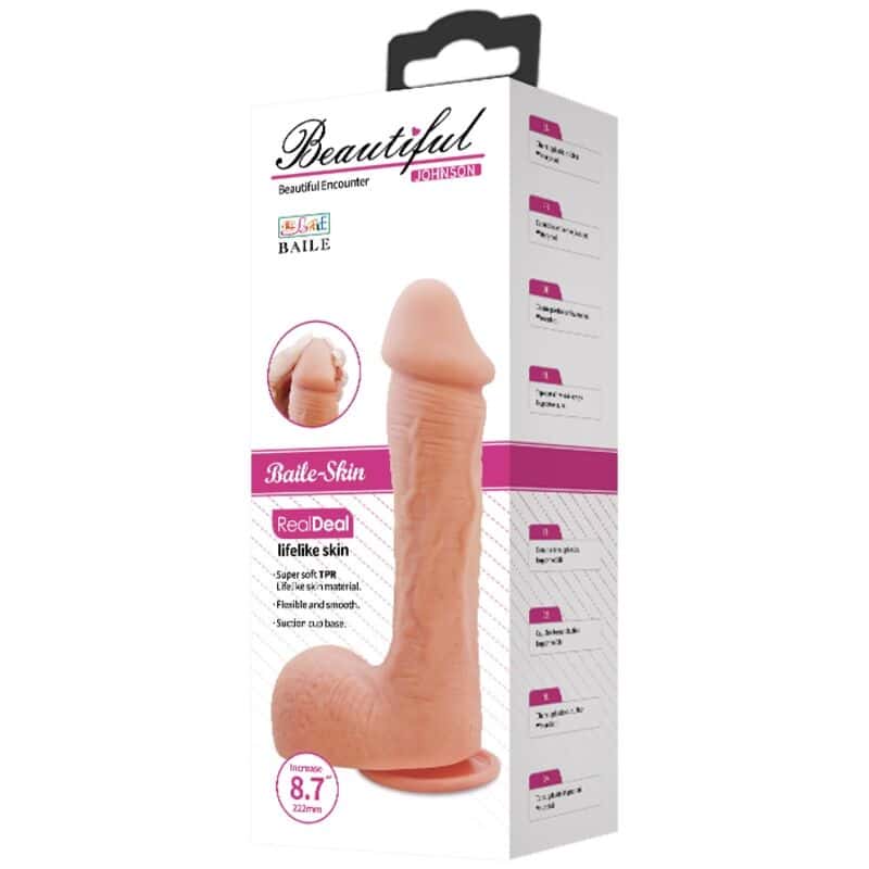Baile - Dildo Johnson Pele Realista 22 Cm - Image 13