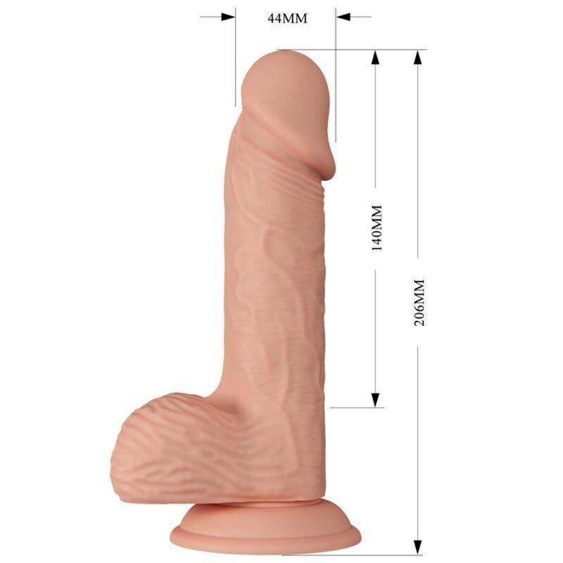 Belo Encontro Catoblepas Dildo Realístico E Flexível 20,6 Cm - Carne - Image 6